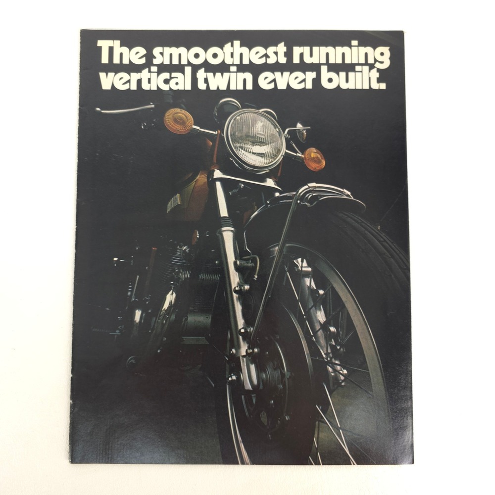 Vintage Yamaha Vertical Twin Print Ad Garage Wall Art Advertising Show Display